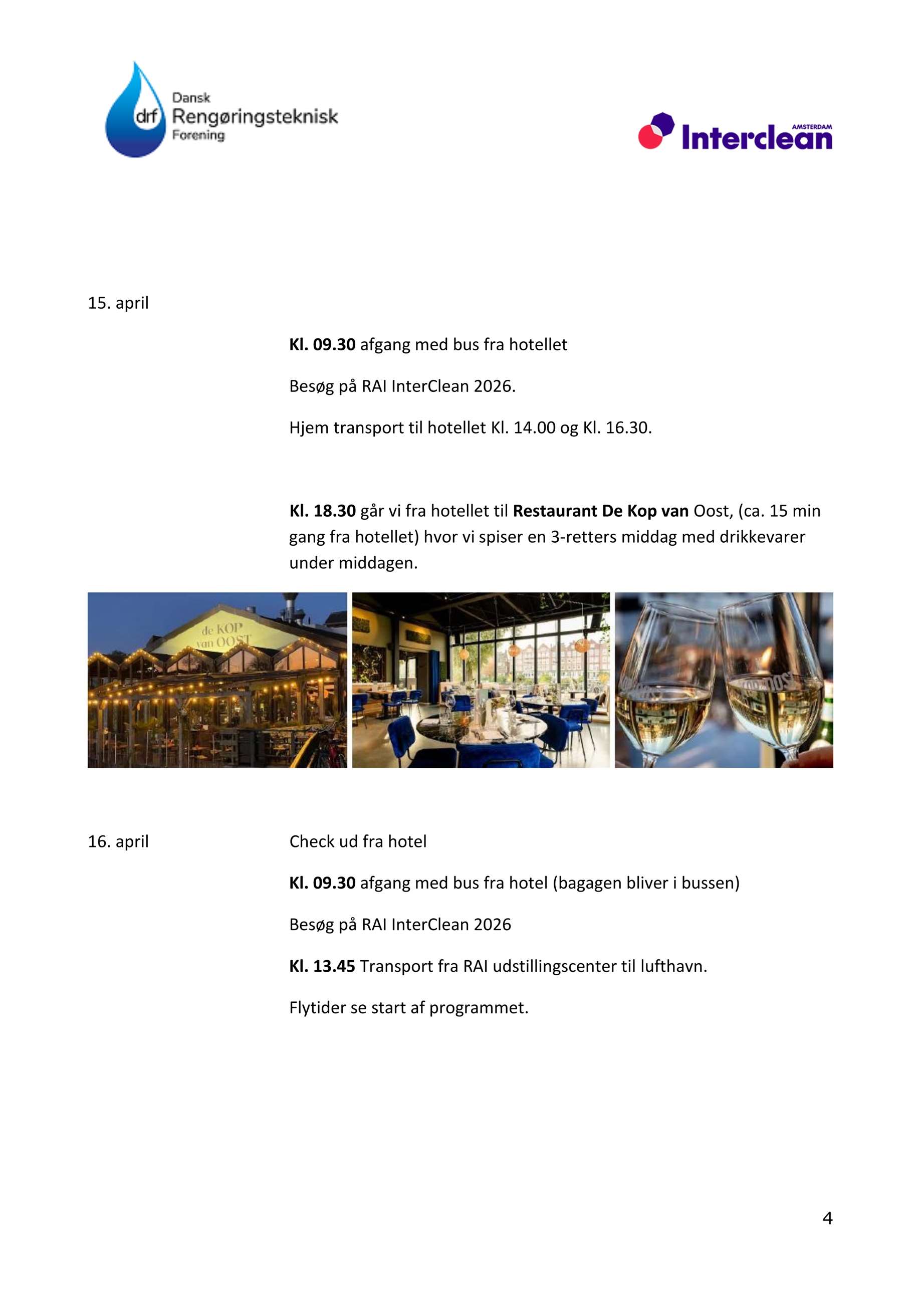 forløbig program for interclean amsterdam 2026 rev, 03-11-2025 rev. 2 - 4